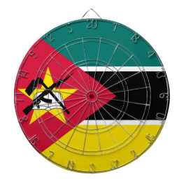 Flagge Mosambiks (Nationalflagge) (Afrika) Dartscheibe