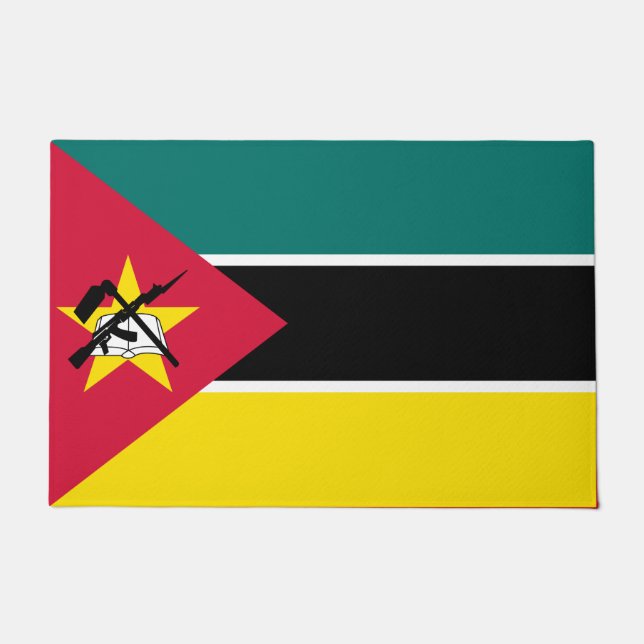 Flagge Mosambiks (Nationalflagge) (Afrika) Fußmatte (Vorderseite)