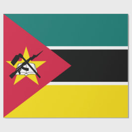 Flagge Mosambiks (Nationalflagge) (Afrika) Geschenkpapier