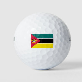 Flagge Mosambiks (Nationalflagge) (Afrika) Golfball