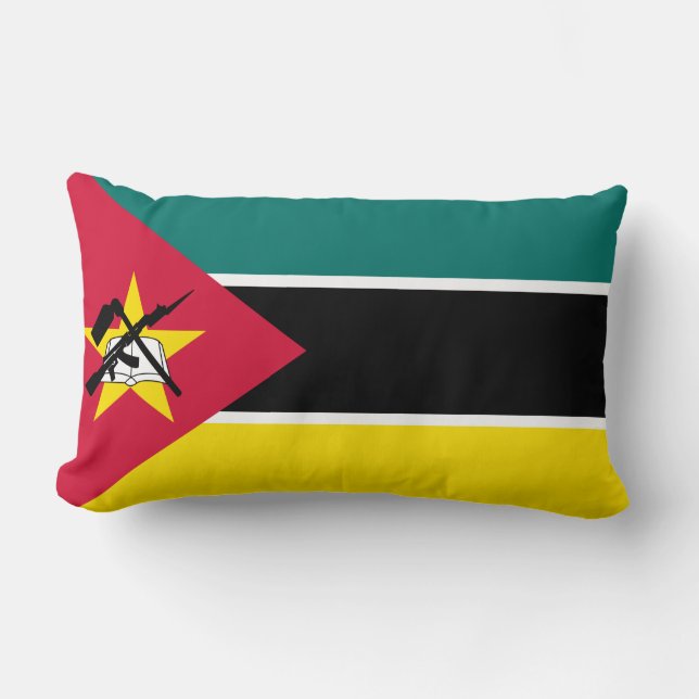 Flagge Mosambiks (Nationalflagge) (Afrika) Lendenkissen (Vorderseite)