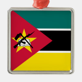 Flagge Mosambiks (Nationalflagge) (Afrika) Ornament Aus Metall