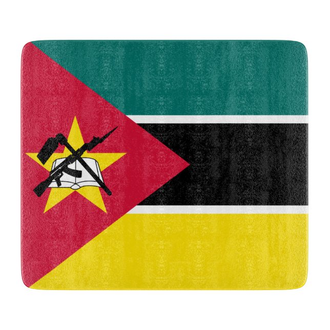 Flagge Mosambiks (Nationalflagge) (Afrika) Schneidebrett (Vorderseite)