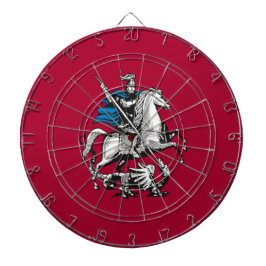 Flagge Moskaus (russische Hauptstadt) Dartscheibe