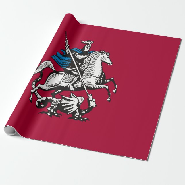 Flagge Moskaus (russische Hauptstadt) Geschenkpapier (Ungerollt)