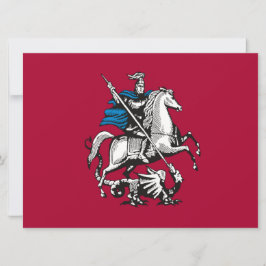 Flagge Moskaus (russische Hauptstadt) Karte