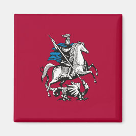 Flagge Moskaus (russische Hauptstadt) Magnet