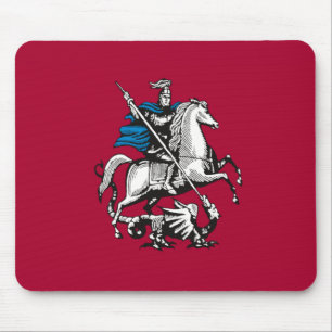 Flagge Moskaus (russische Hauptstadt) Mousepad