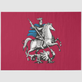 Flagge Moskaus (russische Hauptstadt) Seidenpapier