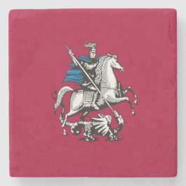 Flagge Moskaus (russische Hauptstadt) Steinuntersetzer