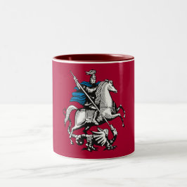 Flagge Moskaus (russische Hauptstadt) Zweifarbige Tasse