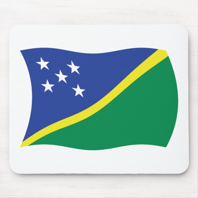 Flagge Mousepad der Salomonen (Vorne)