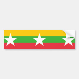 Flagge Myanmars (Birma) Autoaufkleber