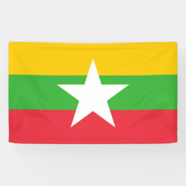 Flagge Myanmars (Birma) Banner