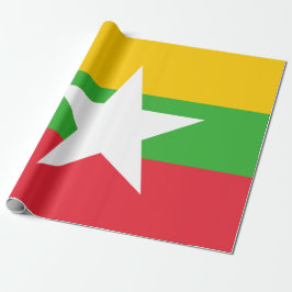 Flagge Myanmars (Birma) Geschenkpapier