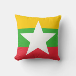 Flagge Myanmars (Birma) Kissen