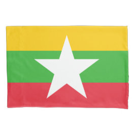 Flagge Myanmars (Birma) Kissenbezug