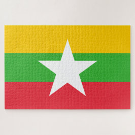 Flagge Myanmars (Birma) Puzzle