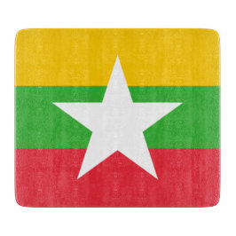 Flagge Myanmars (Birma) Schneidebrett