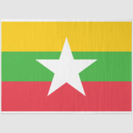 Flagge Myanmars (Birma) Seidenpapier