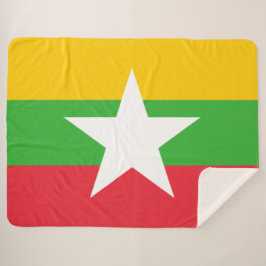 Flagge Myanmars (Birma) Sherpadecke