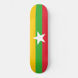Flagge Myanmars (Birma) Skateboard