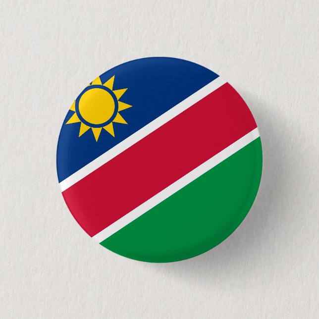 Flagge Namibias Button (Vorderseite)