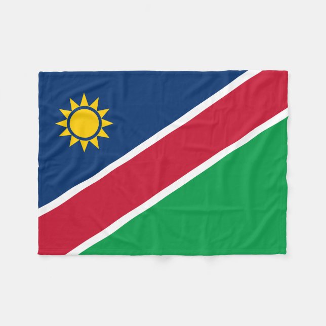 Flagge Namibias Fleecedecke (Vorderseite (Horizontal))