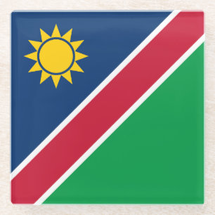 Flagge Namibias Glasuntersetzer