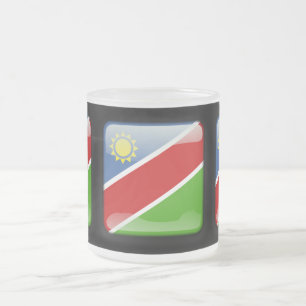 Flagge Namibias Mattglastasse