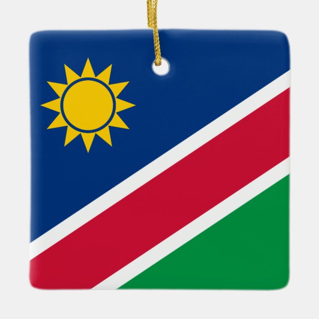 Flagge Namibias (Namibia) Keramikornament (Vorderseite)