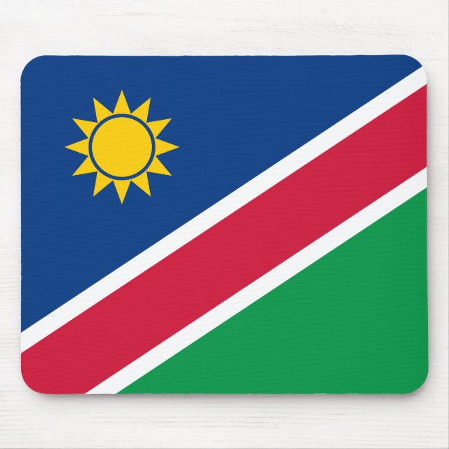 Flagge Namibias (Namibia) Mousepad (Vorne)