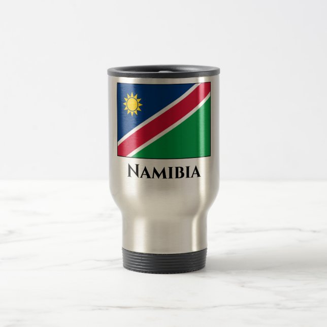 Flagge Namibias (Namibia) Reisebecher (Mittel)