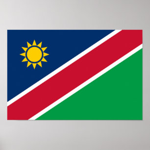 Flagge Namibias Poster