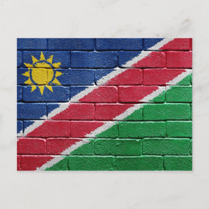 Flagge Namibias Postkarte