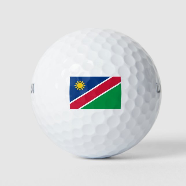 Flagge Namibias (Südafrika) Golfball (Vorderseite)