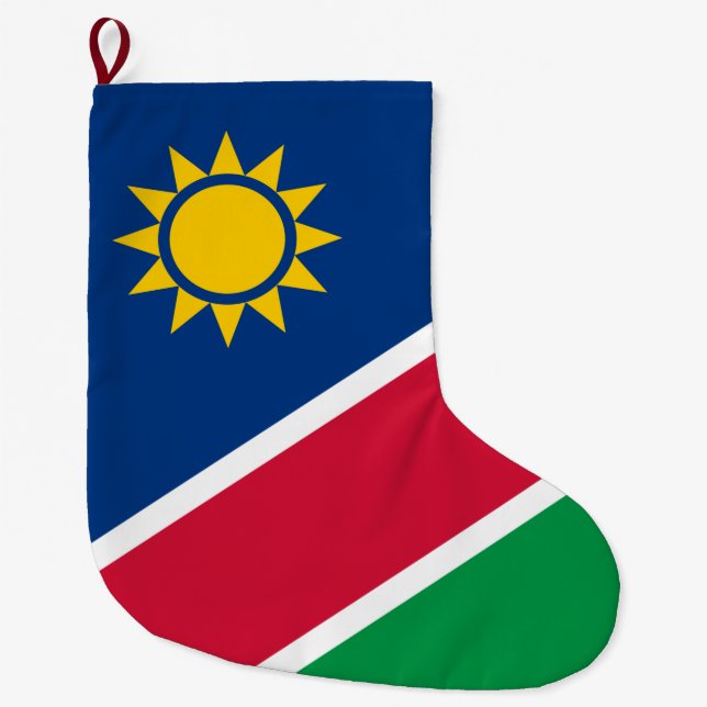 Flagge Namibias (Südafrika) Großer Weihnachtsstrumpf (Vorderseite)