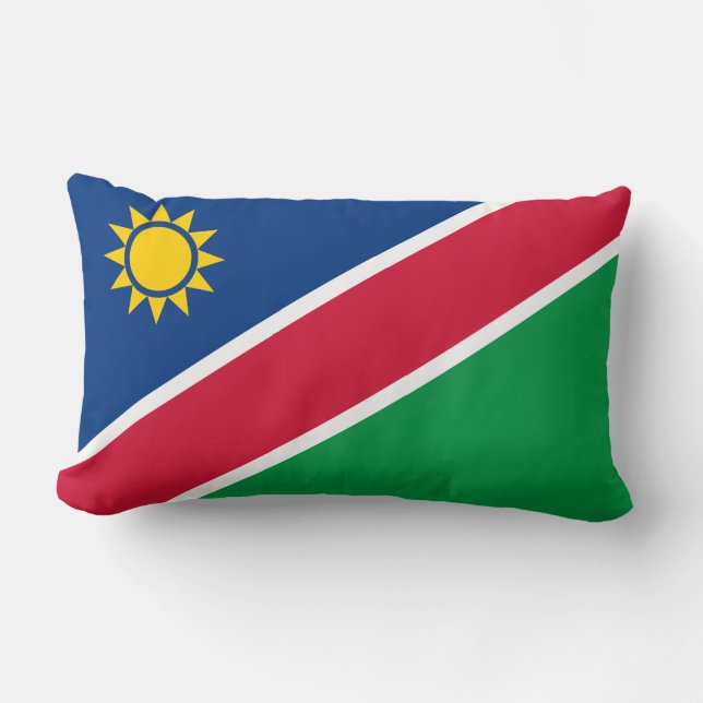 Flagge Namibias (Südafrika) Lendenkissen (Vorderseite)