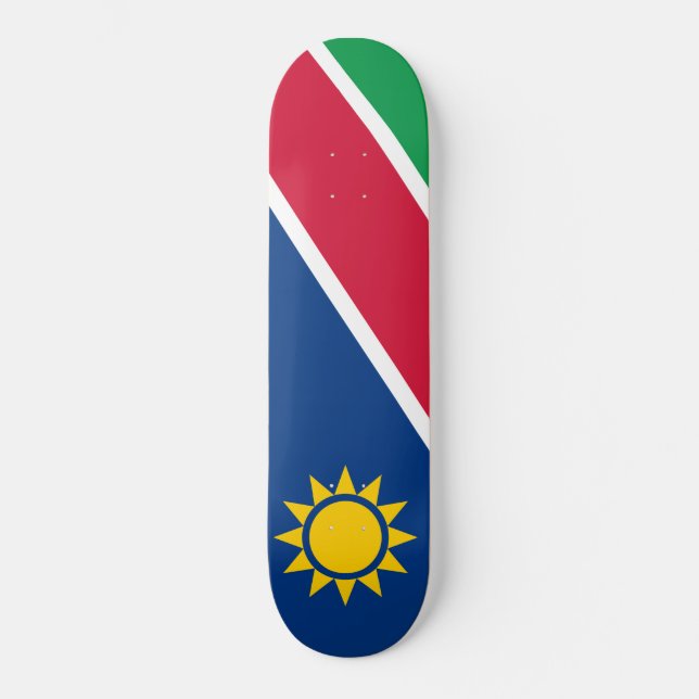 Flagge Namibias (Südafrika) Skateboard (Vorderseite)