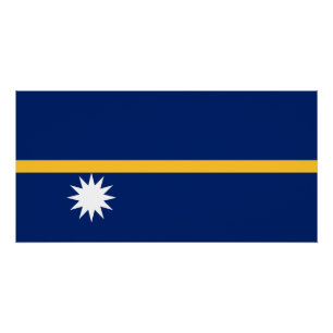 Flagge Naurus Poster