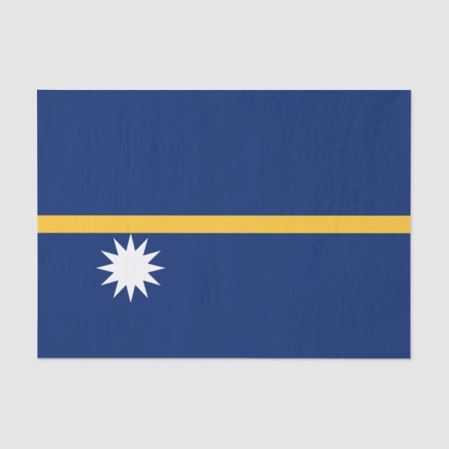 Flagge Naurus Seidenpapier (Vorderseite)