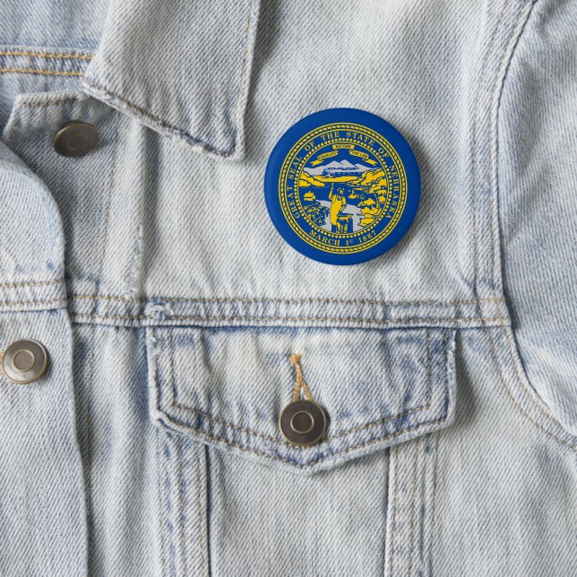 Flagge Nebraska Button (Beispiel)