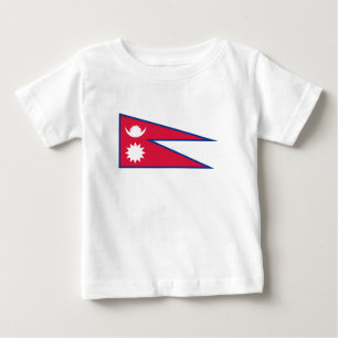 Flagge Nepals Baby T-shirt