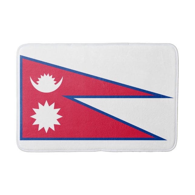 Flagge Nepals Badematte (Vorderseite)