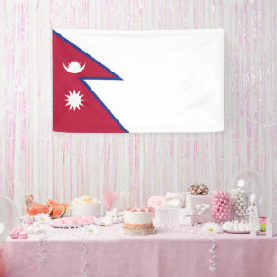 Flagge Nepals Banner