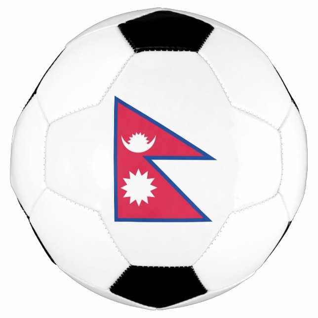 Flagge Nepals Fußball (Vorderseite)