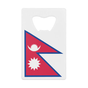 Flagge Nepals Geldbeutel Flaschenöffner