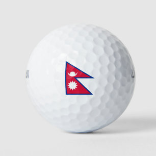Flagge Nepals Golfball