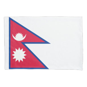 Flagge Nepals Kissenbezug