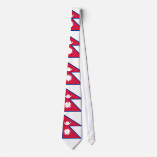 Flagge Nepals Krawatte
